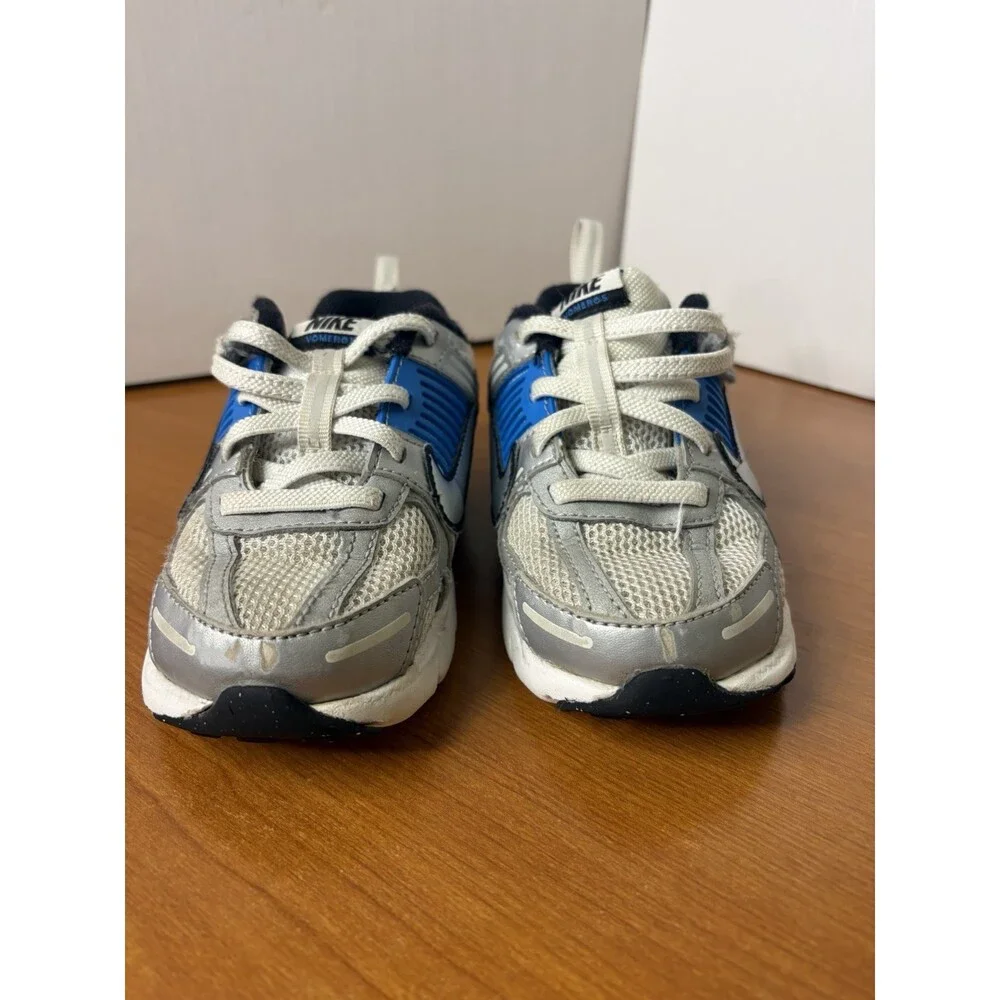 Nike Vomero 5 Toddler Athletic Shoes Size 8.5 US Blue/White/Silver